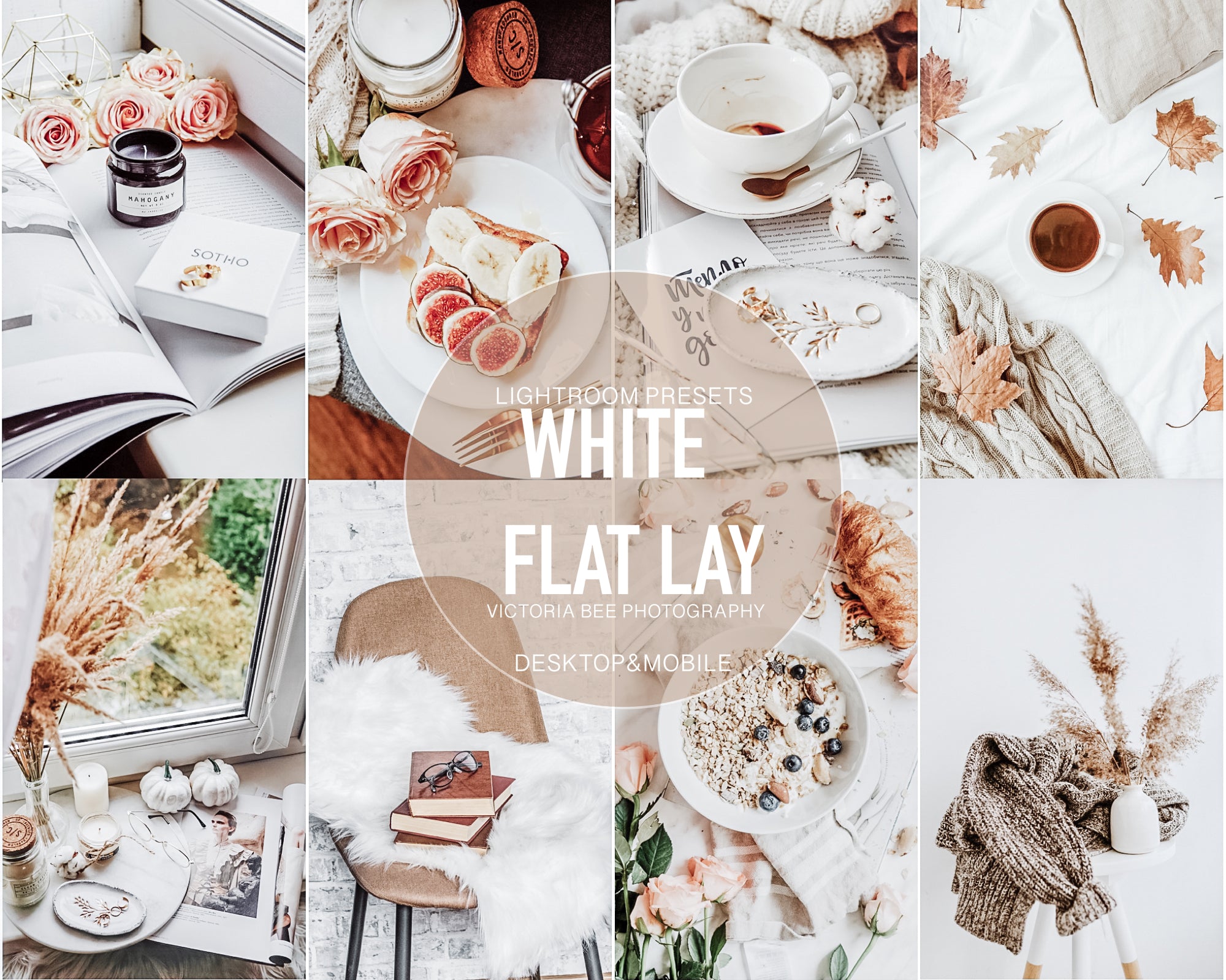 Premium Photo  Aesthetic flat lay composition of beautiful white